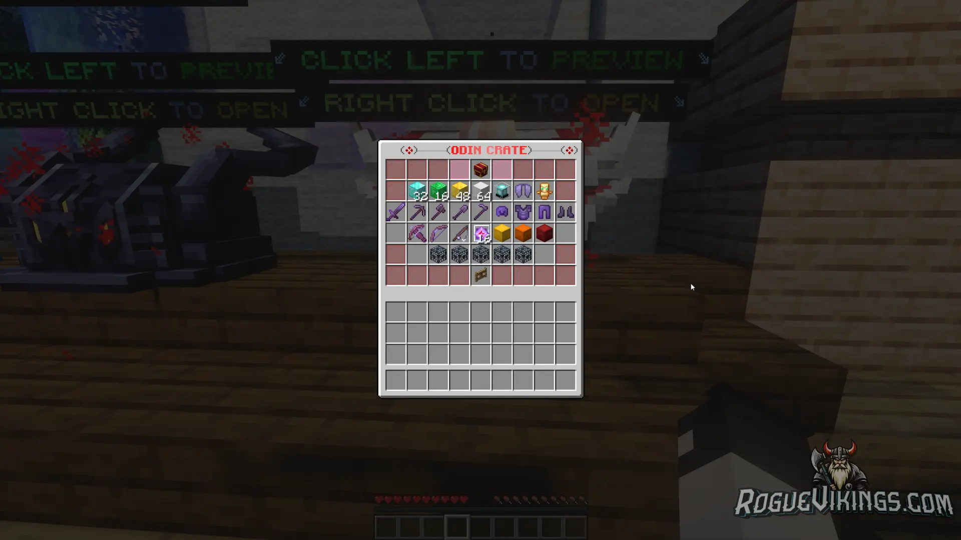 Minecraft Odins Mystery Crate Rewards